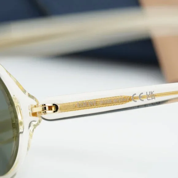 Loewe LW40162U 57N Round Sunglasses – Transparent Pale Yellow\Green - Picture 6 of 8